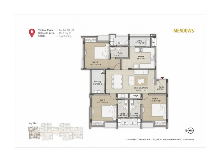 Krishna Meadows - Floor Plan