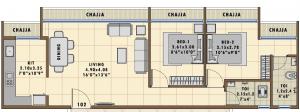 Lakshadeep Jupiter - Floor plan