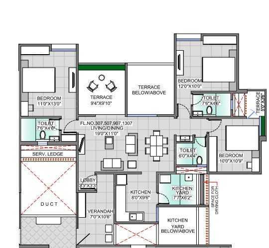 F5 Mount Unique - Floor Plan