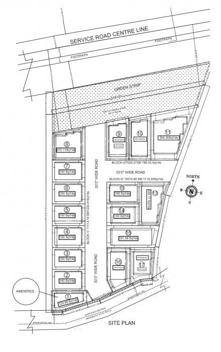 Devansh Dev Prime Villas Block 1 - Master Plan
