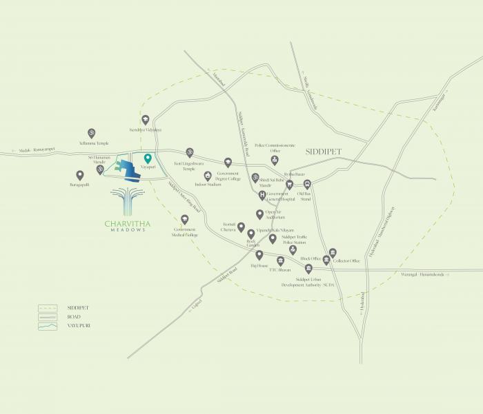 Apsuja Charvitha Meadows - Locality