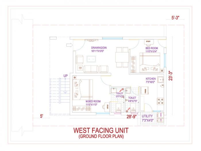 Devansh Dev Prime Villas Block 1 - Floor Plan