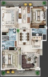 Krishna Atlantis - Floor plan