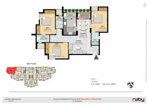 Ruby Royal Tower - Floor plan