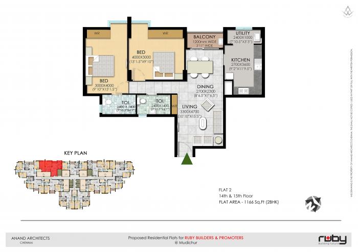 Ruby Royal Tower - Floor Plan
