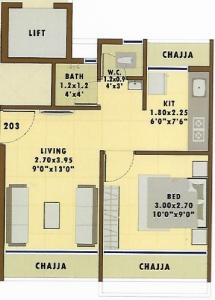 Ganeshmurti Apartment - Floor plan