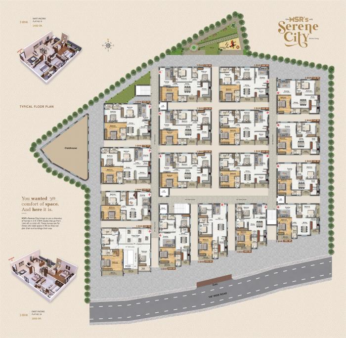 MSR'S Serene City - Site Plan