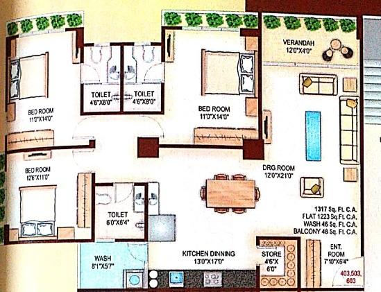 Sumeru Elite - Floor Plan