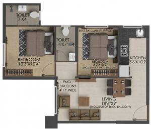Neptune Ramrajya Neptune Ekansh - Floor plan