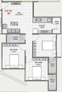 Mahavir Aangi Heights - Floor plan