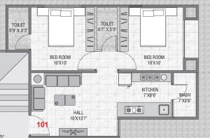 Mahavir Aangi Heights - Floor plan