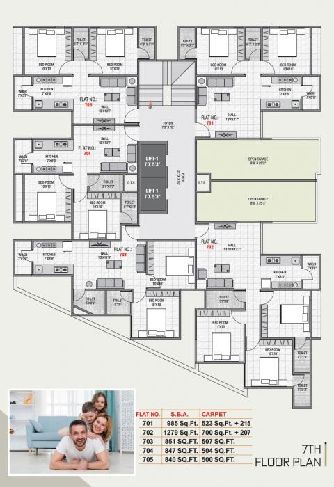 Mahavir Aangi Heights - Site Plan