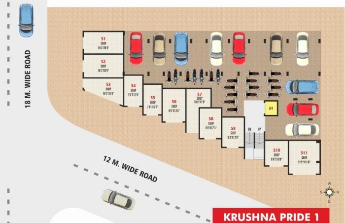 Krushna Pride 1 - Site Plan