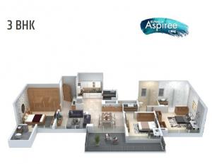 Kunal Aspiree Phase IV - Floor plan