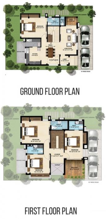 Dev Pristine Villa - Floor Plan