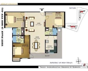 Tridev Indraprastha - Floor plan