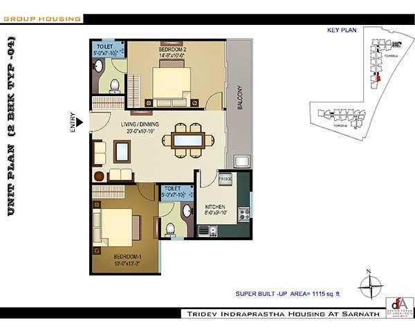 Tridev Indraprastha - Floor Plan