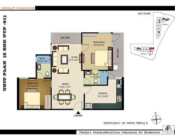 Tridev Indraprastha - Floor Plan