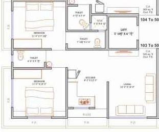 M M Ram Palace - Floor Plan