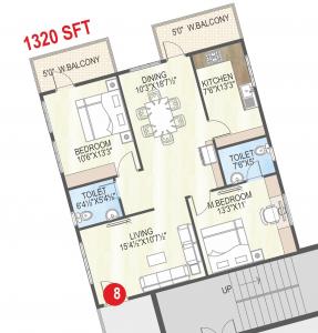 Abhiram's Touchstone Towers - Floor plan