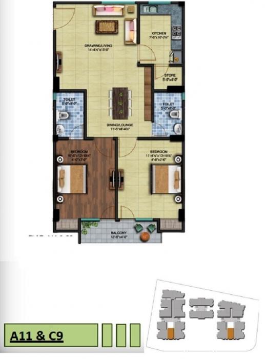 Shreenath Square Arcade - Floor Plan