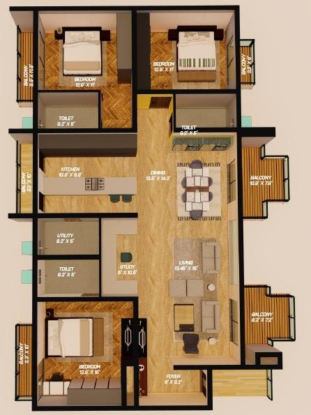 High Cliff - Floor Plan