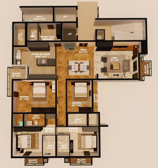 High Cliff - Floor Plan