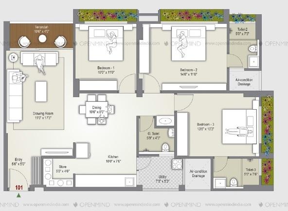 Silver Spring - Floor Plan