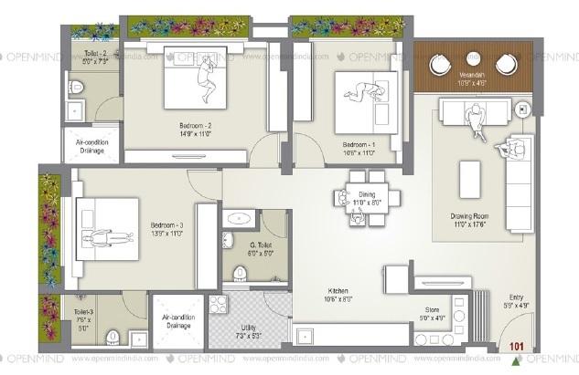 Silver Spring - Floor Plan