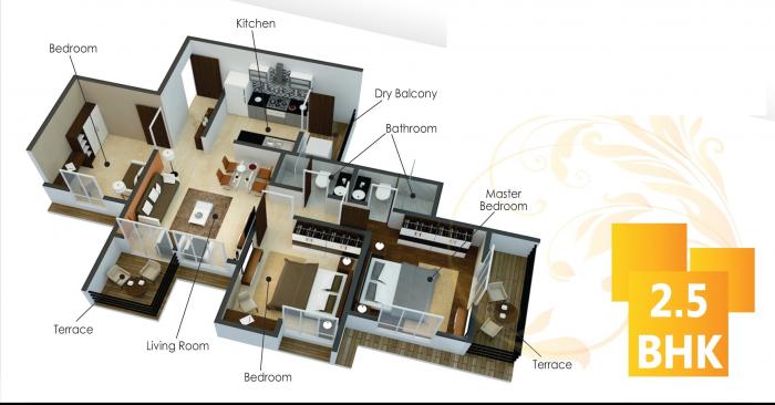 Bramha Sky One - Floor Plan