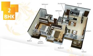Bramha Sky One - Floor plan