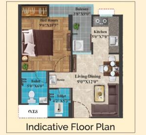 Parshvanath Dream Homes - Floor plan