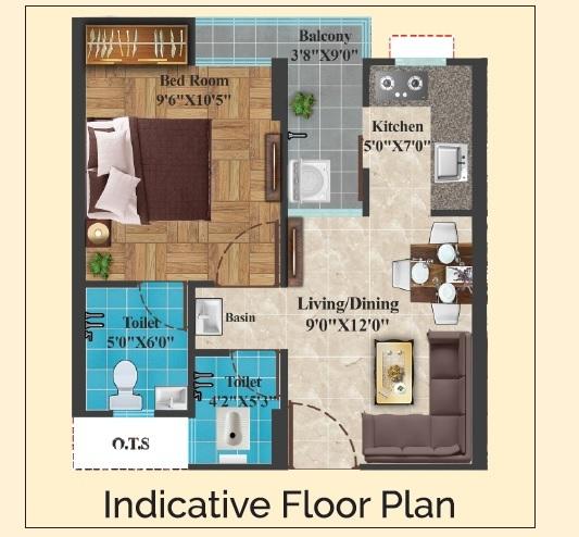 Parshvanath Dream Homes - Floor Plan