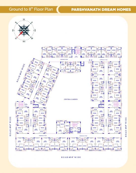 Parshvanath Dream Homes - Site Plan