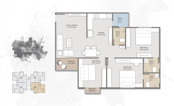 Aarya Elite 2 - Floor Plan