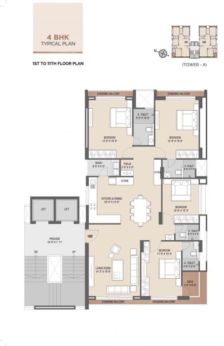 Vaishnodevi Kingsley - Floor Plan