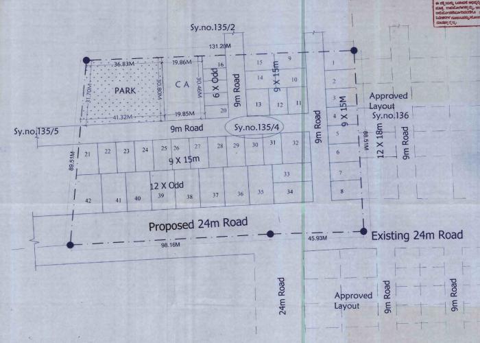 GS Chamundeshwari Layout - Master Plan