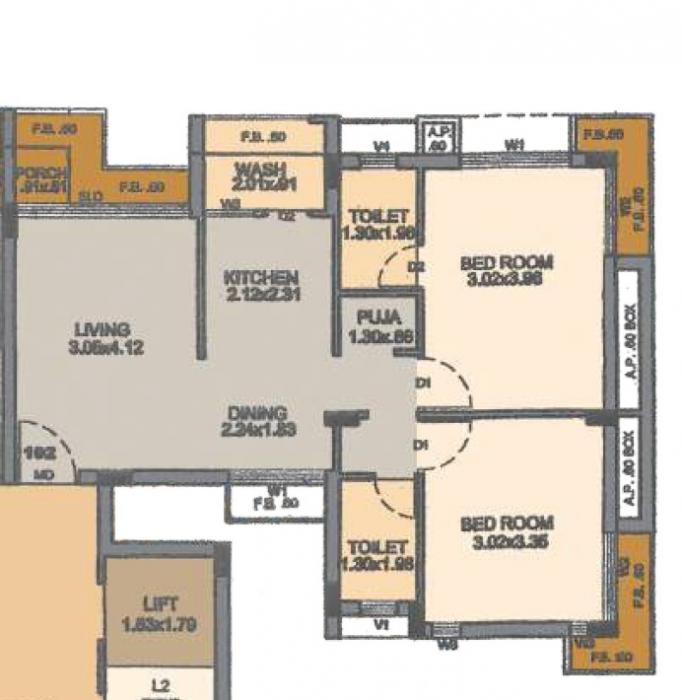 Vijay Race Course Lake View - Floor Plan