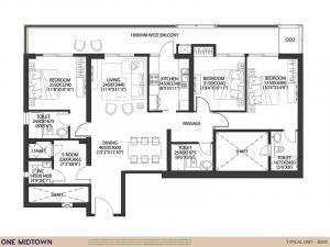 DLF One Midtown - Floor plan