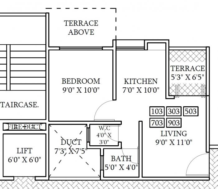 Roshan One - Floor Plan
