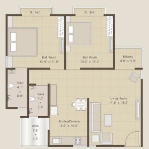 Patels Shiv Kuber Planet - Floor plan