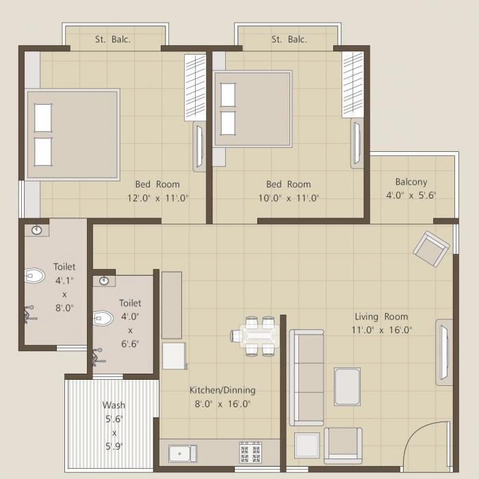 Patels Shiv Kuber Planet - Floor Plan
