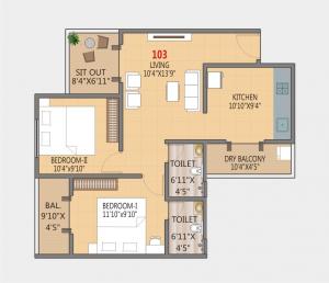 Krishna Prabha Aangan - Floor plan