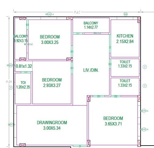 Manjunatha Tower Two - Floor Plan