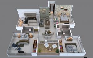Fortune Smita Apartment - Floor plan