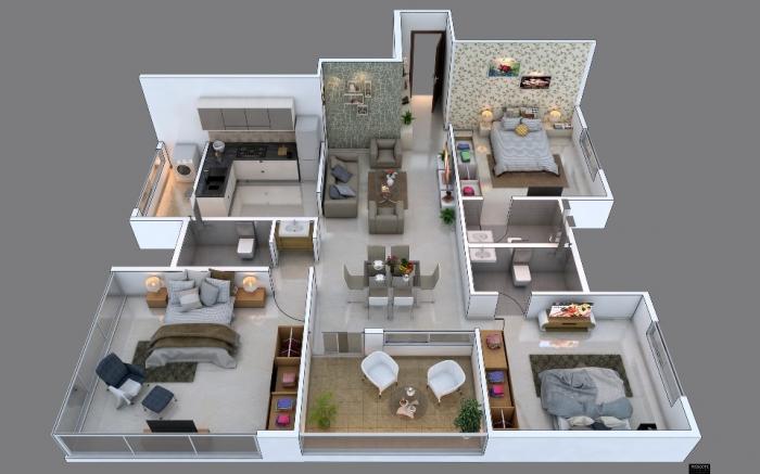 Fortune Smita Apartment - Floor Plan