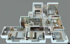 Fortune Smita Apartment - Floor plan