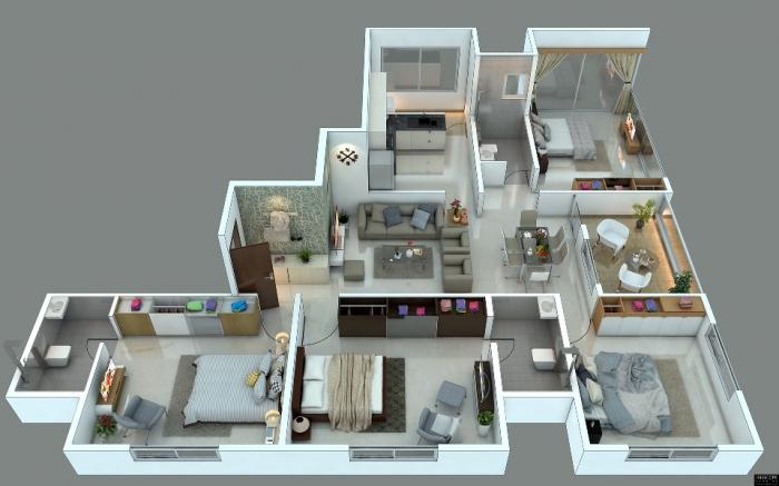Fortune Smita Apartment - Floor Plan