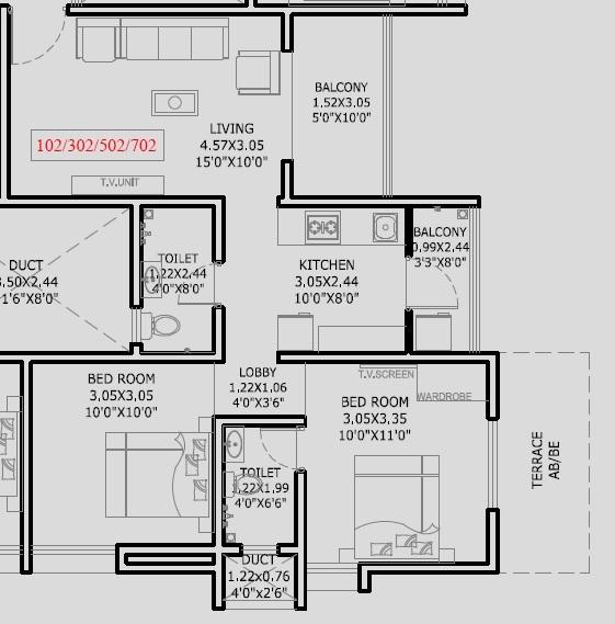 Pride Nandanvan - Floor Plan