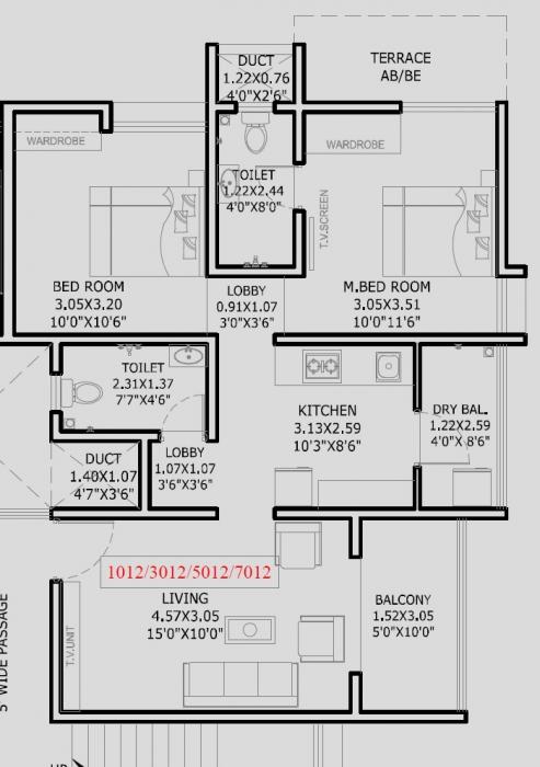 Pride Nandanvan - Floor Plan